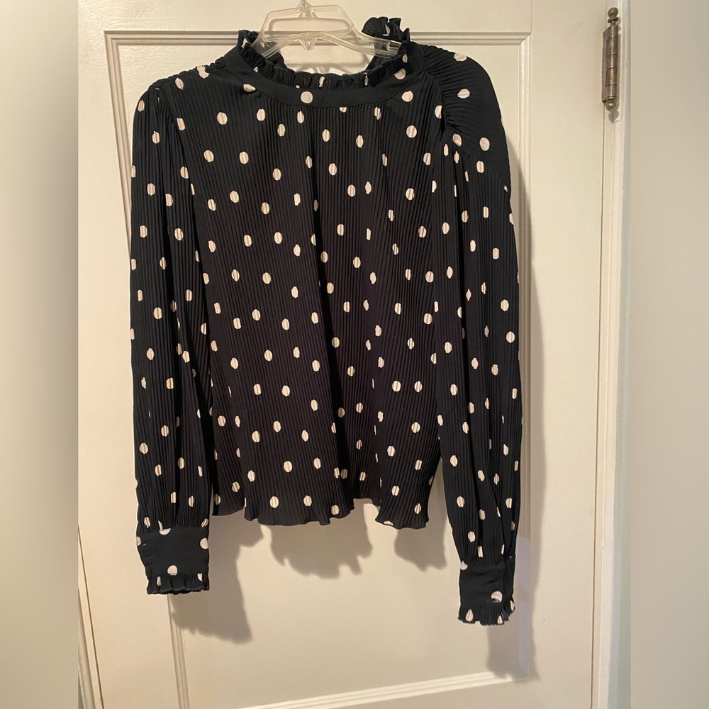 Sézane Rosalinda Black and white polka dot Blouse size 34 - Picture 5 of 6